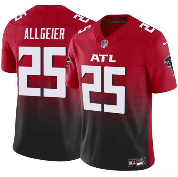 Men & Women & Youth Atlanta Falcons #25 Tyler Allgeier Red Black 2024 F.U.S.E. Vapor Untouchable Limited Stitched Jersey